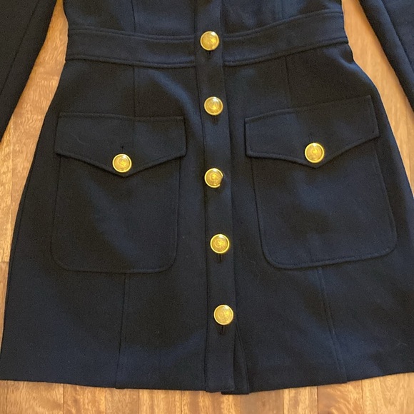 ALC Ivy Dress in black ponte knit - New with Tags & extra button packet - Size 6 - Picture 2 of 7